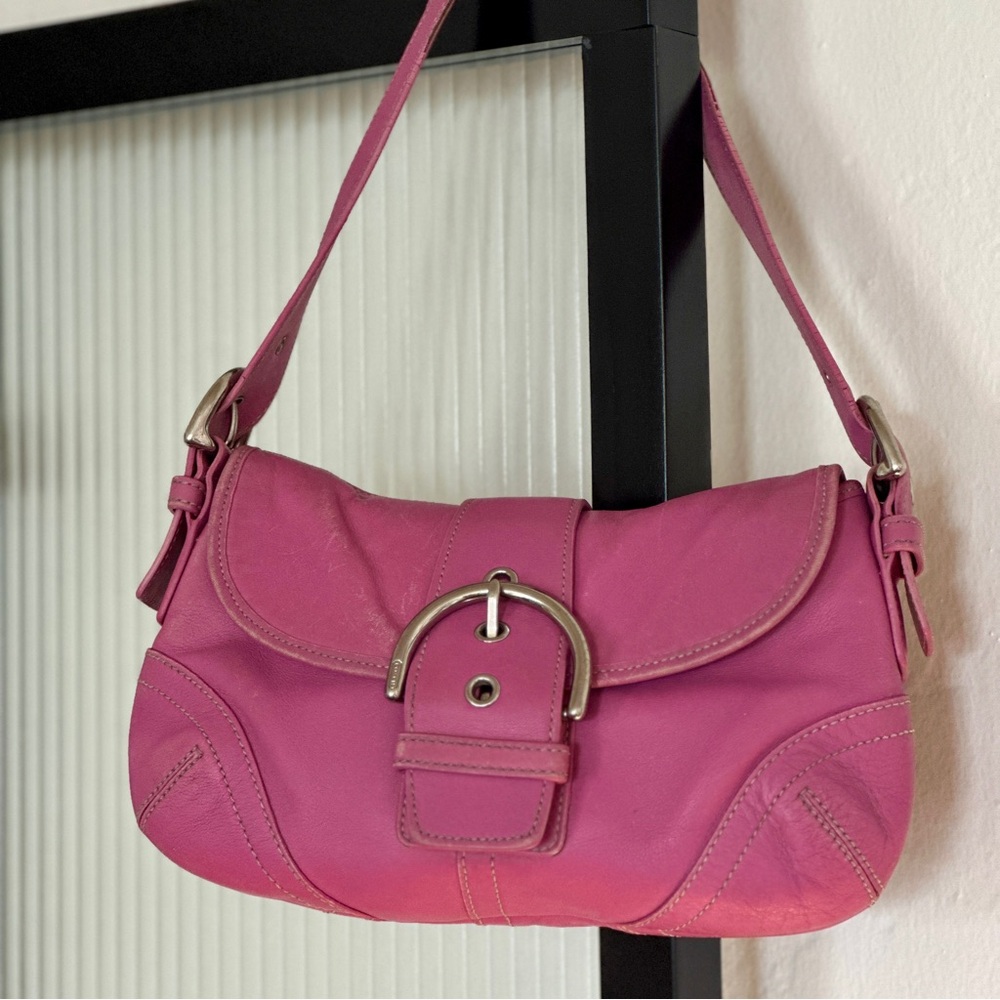 Coach Pink SoHo Boho Shoulder Bag